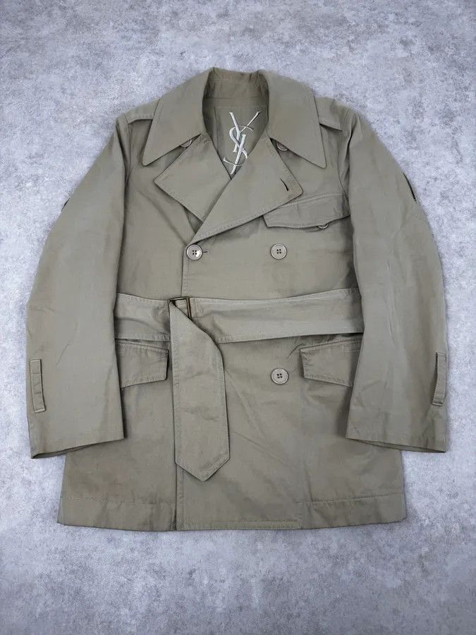 Yves Saint Laurent AW2005 Yves Saint Laurent Beige Belted Trench Coat Size US M / EU 48-50 / 2 - 1 Thumbnail