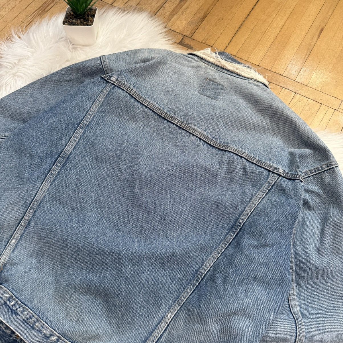 Marlboro 📌 Vintage 90s Marlboro Distressed Denim Y2K Crazy Jacket Size US L / EU 52-54 / 3 - 13 Thumbnail