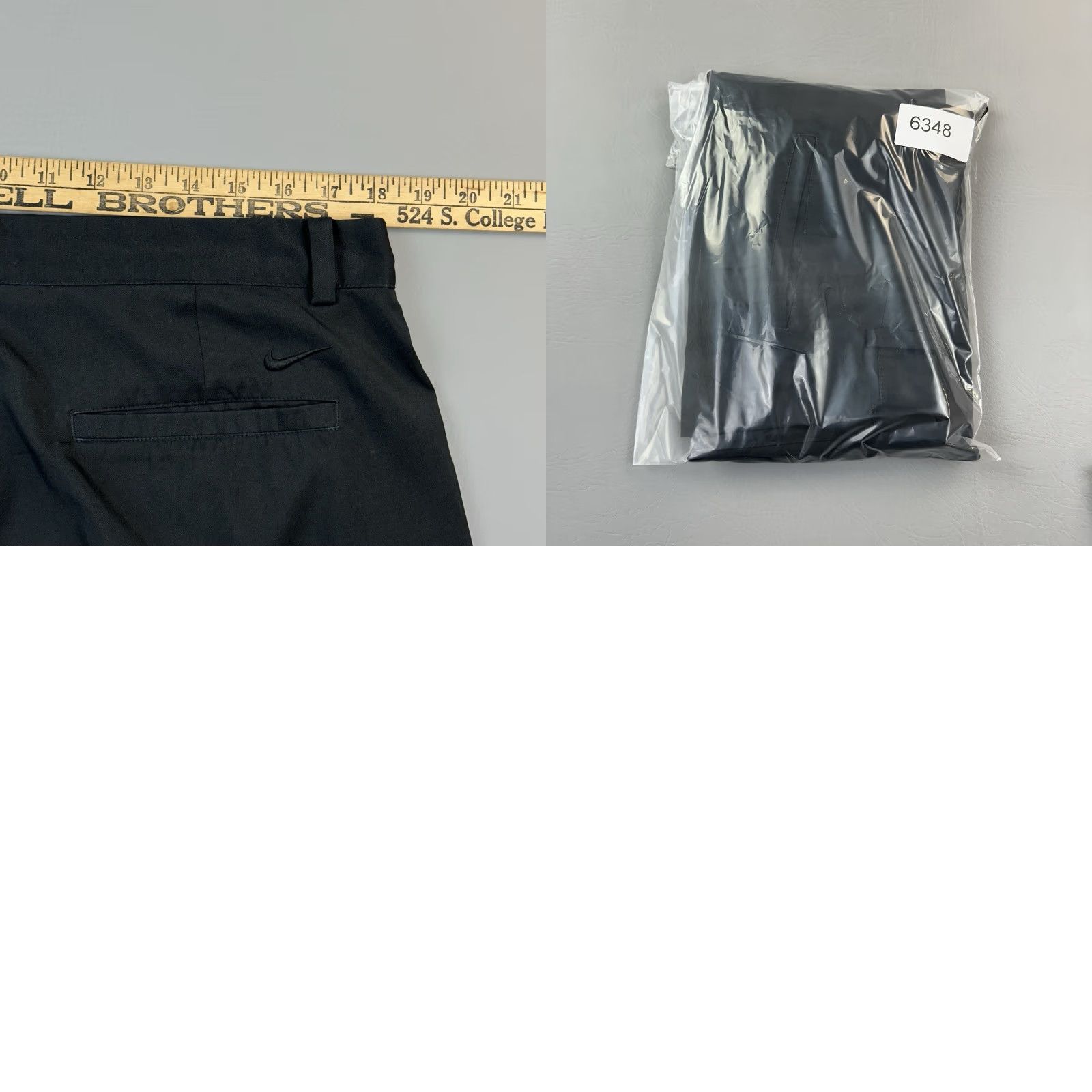 Nike VINTAGE Nike Golf Pants Mens 36x32 Black Dri Fit Flex Flat Front Performance Golf Casual Size US 36 / EU 52 - 9 Thumbnail