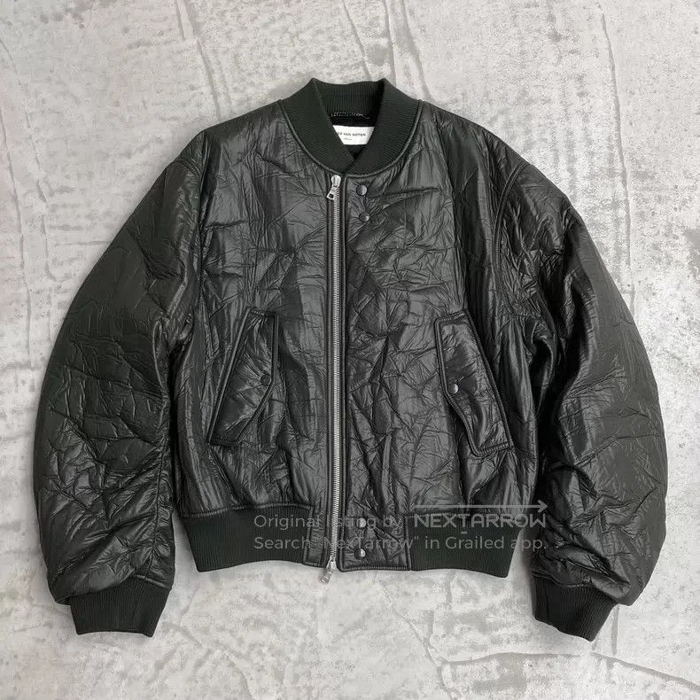 Dries Van Noten Dries Van Noten Back Zip Pleated Jacket, Brown Green Size US M / EU 48-50 / 2 - 1 Thumbnail