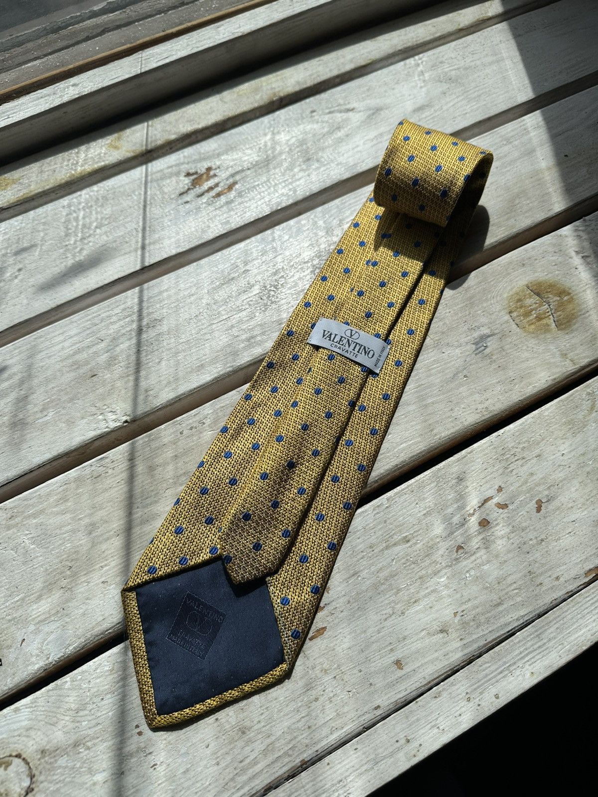 ARCHIVE🔥 VALENTINO Tie monogram GRAY rare monsieur