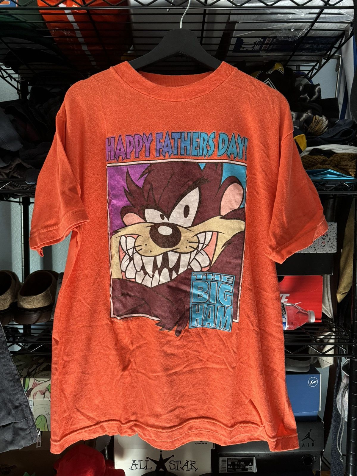 Vintage × Warner Bros 1993 Taz Tasmanian Devil The Big Ham Happy Father's Day Tee Size US XL / EU 56 / 4 - 1 Thumbnail