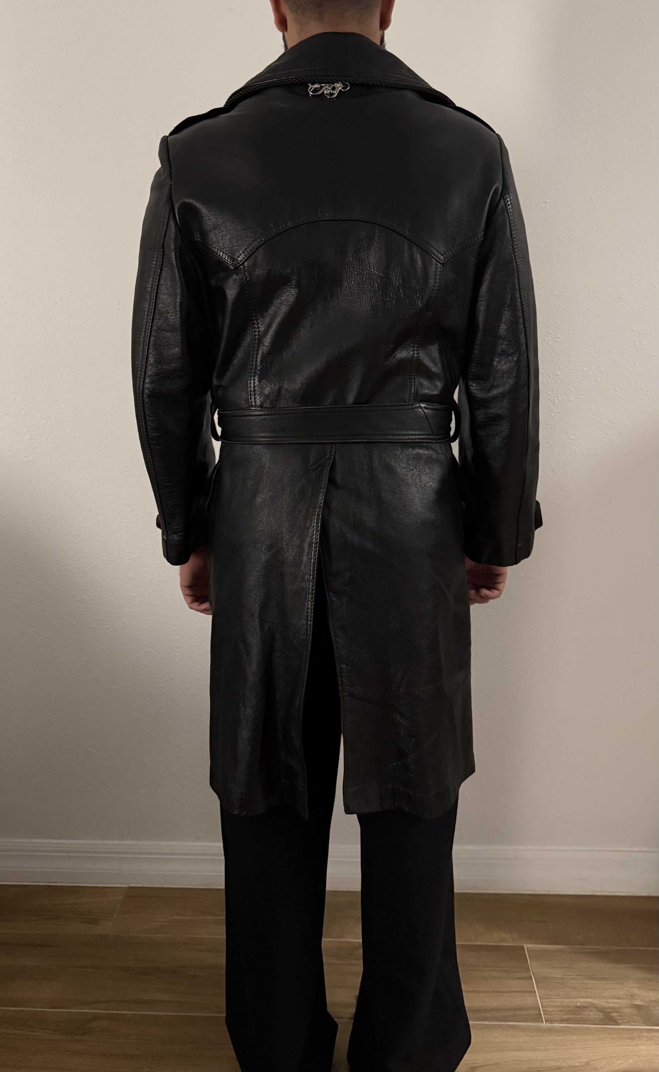 Kody Phillips Leather Trench Coat Size US M / EU 48-50 / 2 - 4 Thumbnail