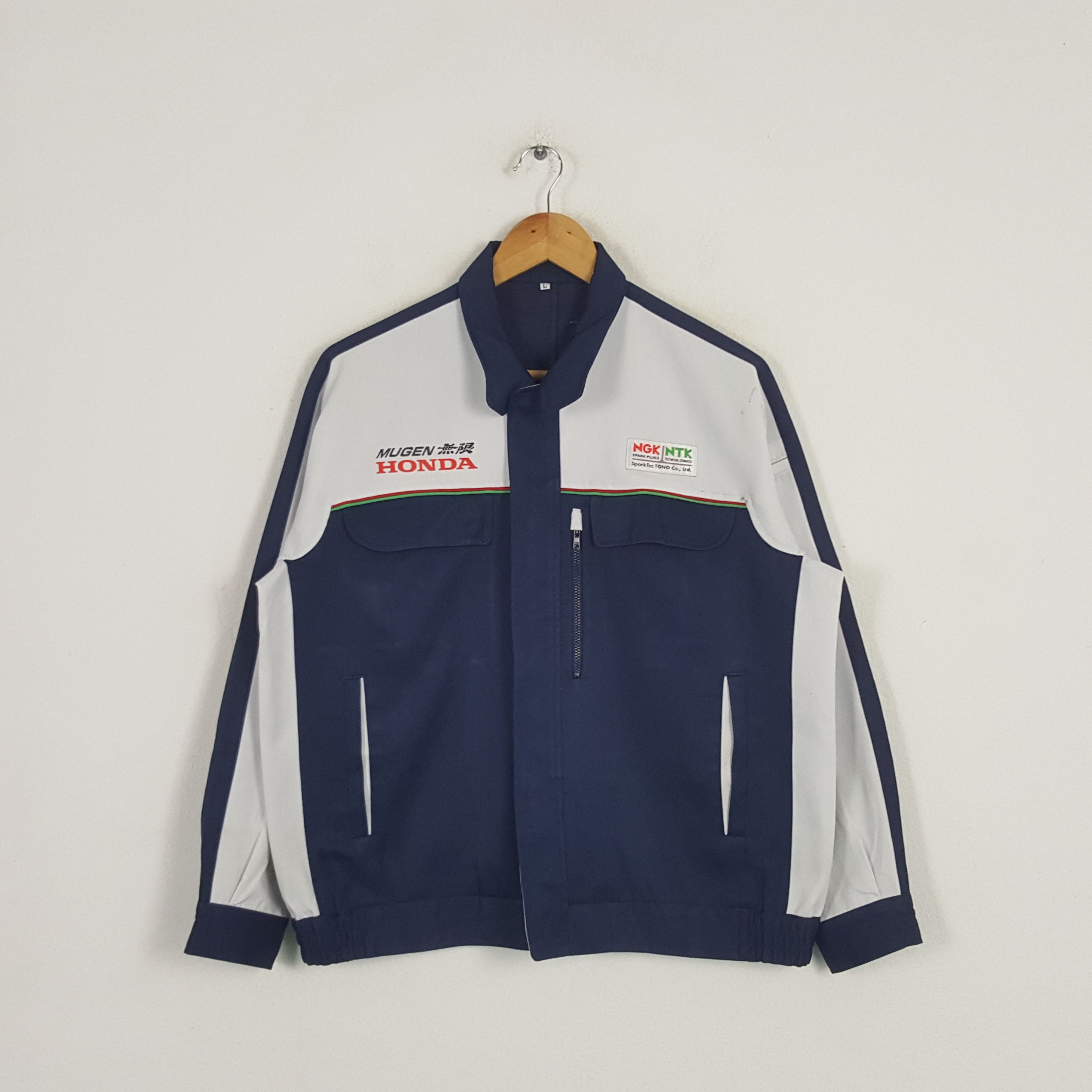 Honda × Vintage Vintage NGK X Mugen Honda Japanese Racing Custom Art Jacket Size US L / EU 52-54 / 3 - 3 Thumbnail