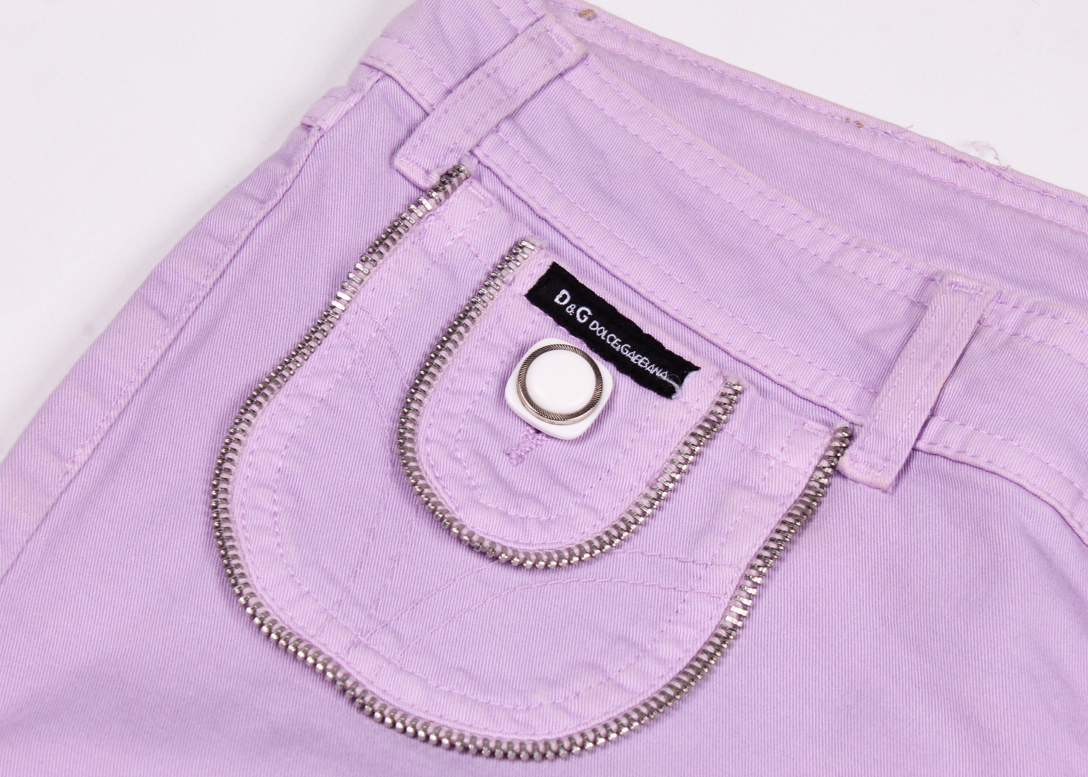Dolce & Gabbana Dolce & Gabbana Glam Y2K 2000's Purple Breeches Size 30" / US 8 / IT 44 - 3 Thumbnail