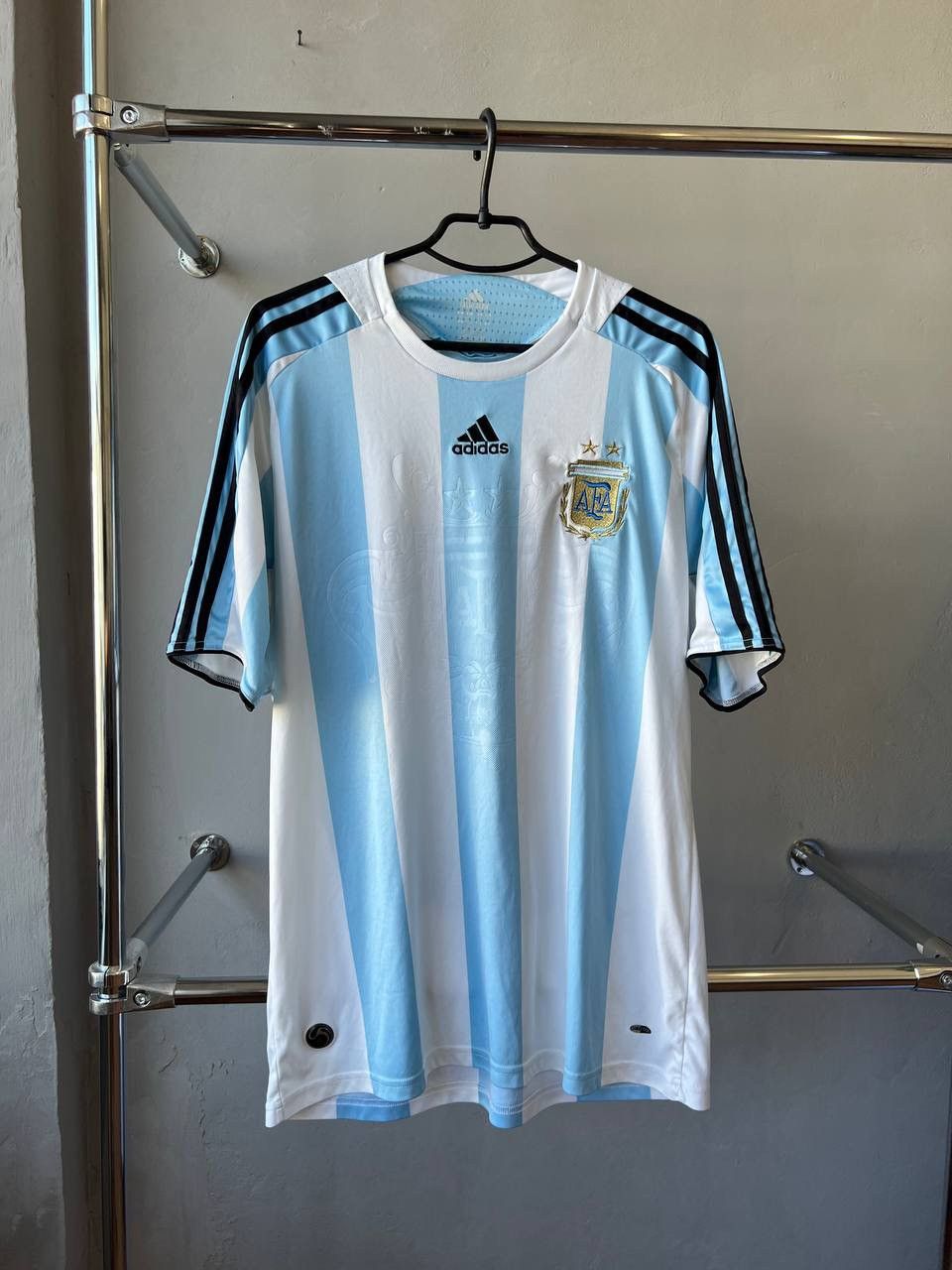Adidas 2007/2009 ARGENTINA TEAM SOCCER JERSEY FOOTBALL SHIRT ADIDAS Size US XL / EU 56 / 4 - 2 Thumbnail
