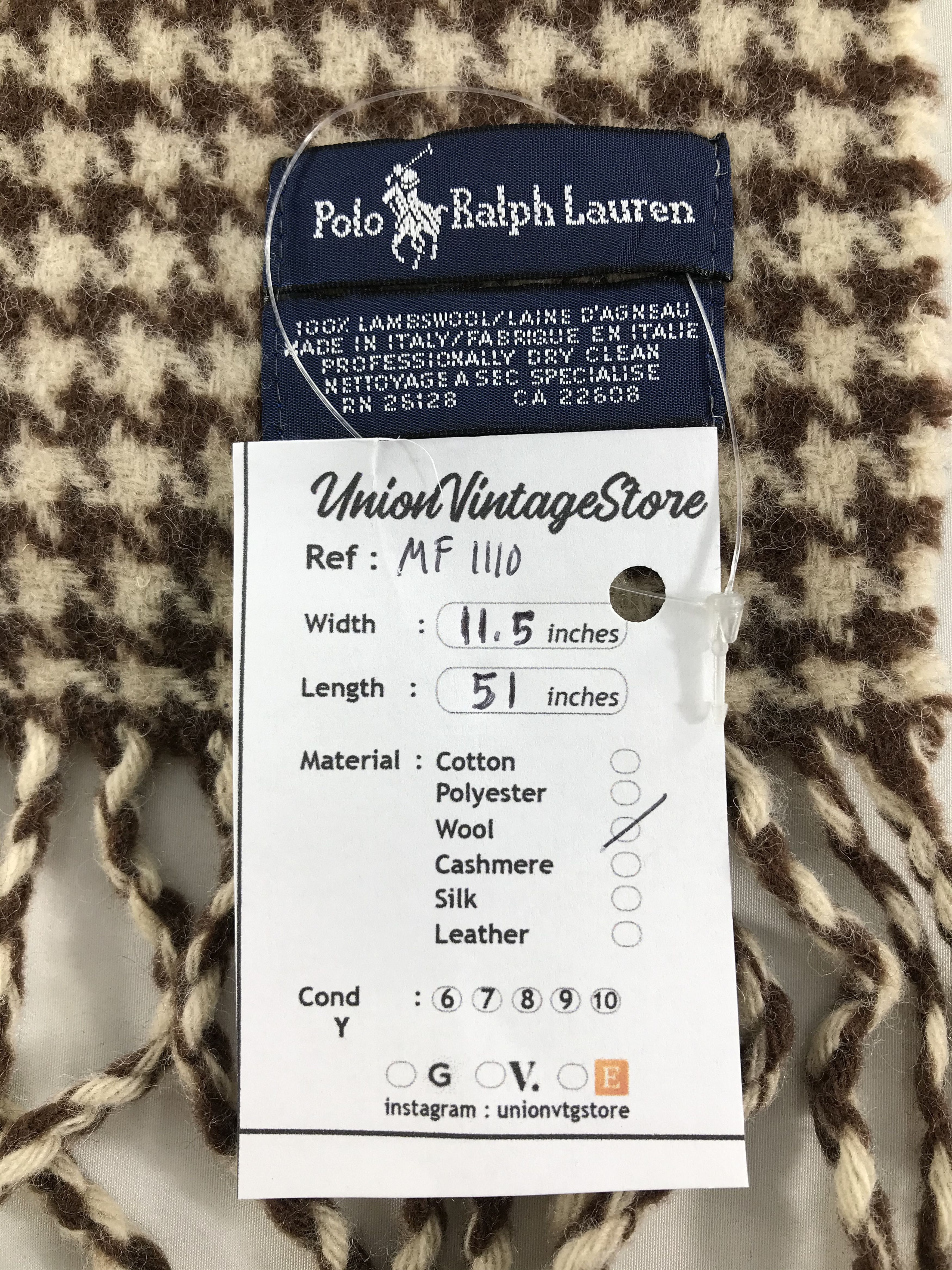 Polo Ralph Lauren Vintage Polo Ralph Lauren Scarf/Muffler/Neckwear MF1110 Size ONE SIZE - 5 Thumbnail