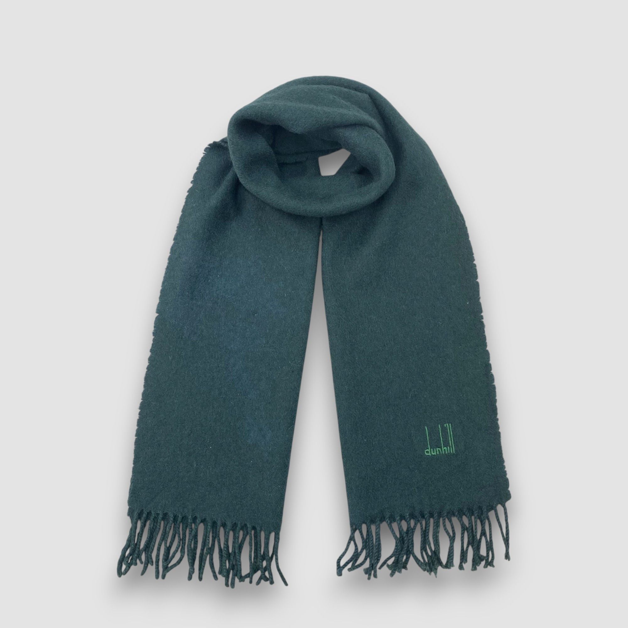 Alfred Dunhill Vintage Alfred Dunhill Scarf Muffler Cashmere Wool Scarves Size ONE SIZE - 1 Thumbnail