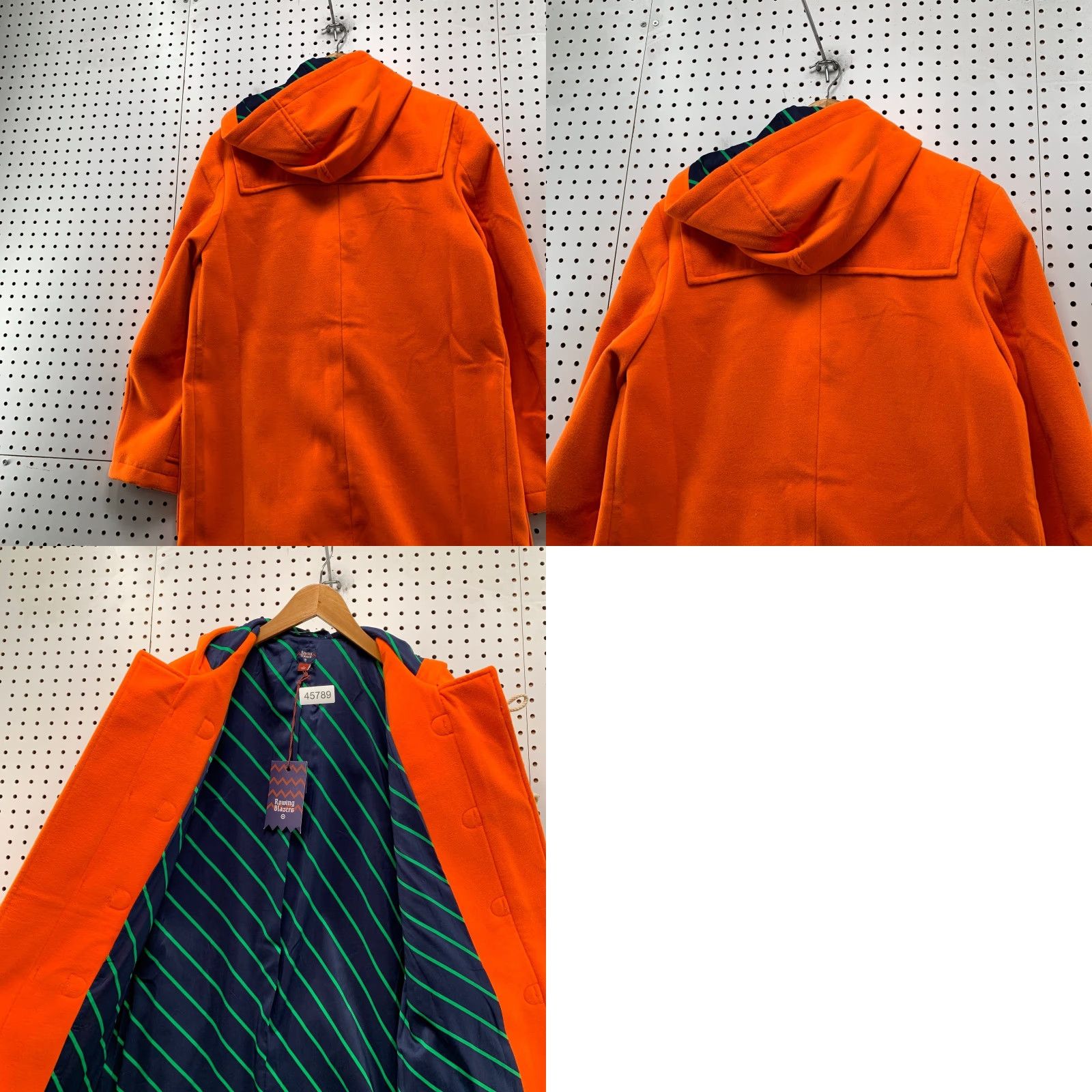 Rowing Blazers VINTAGE Rowing Blazers Overcoat Coat Duffle Toggle Orange Small Mens NWT Winter Size 36R - 10 Thumbnail