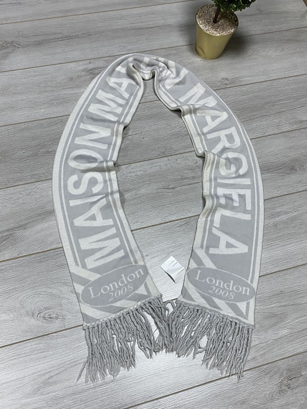 Maison Margiela Maison Margiela London 2008 spell out big logo wool scarf Size ONE SIZE - 4 Thumbnail
