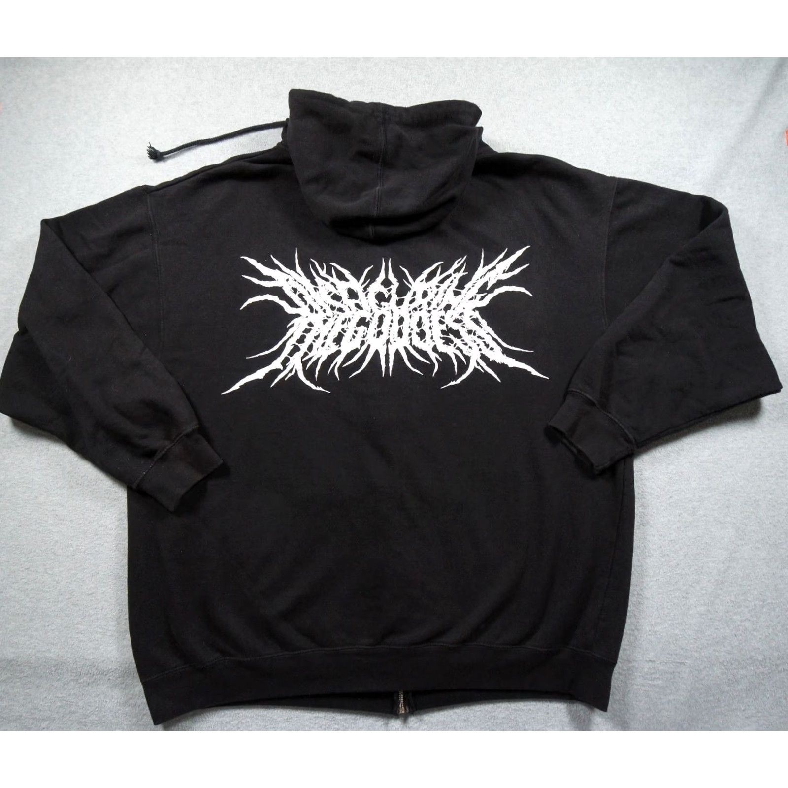 Vintage Disfiguring the Goddess Sweatshirt Mens 2XL Black Hoodie Slam Deathcore Metal shirt? Size US XXL / EU 58 / 5 - 4 Thumbnail