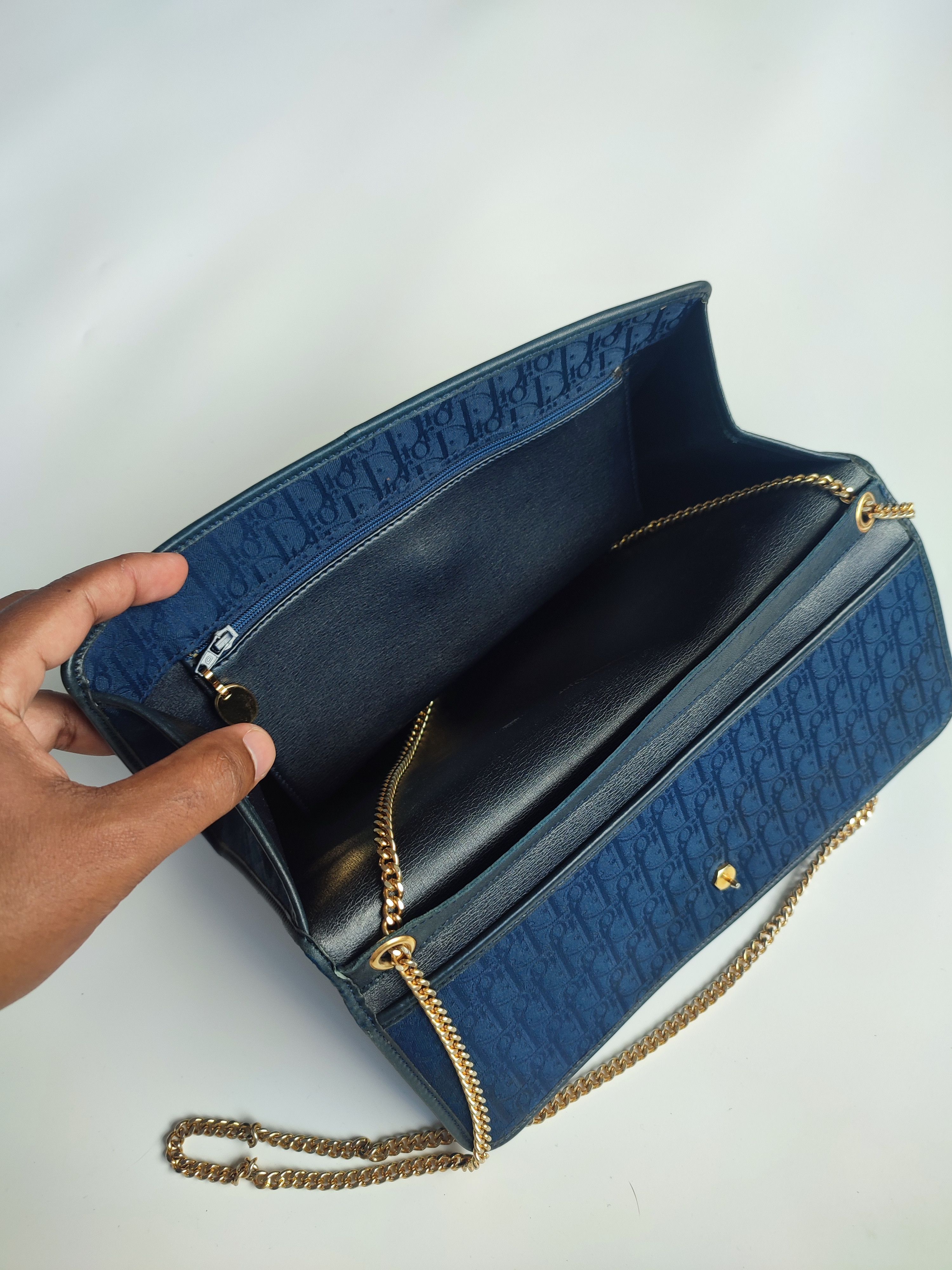 Christian Dior Monsieur CHRISTIAN DIOR TROTTER LOGO JACQUARD CHAIN BAG Size ONE SIZE - 16 Thumbnail