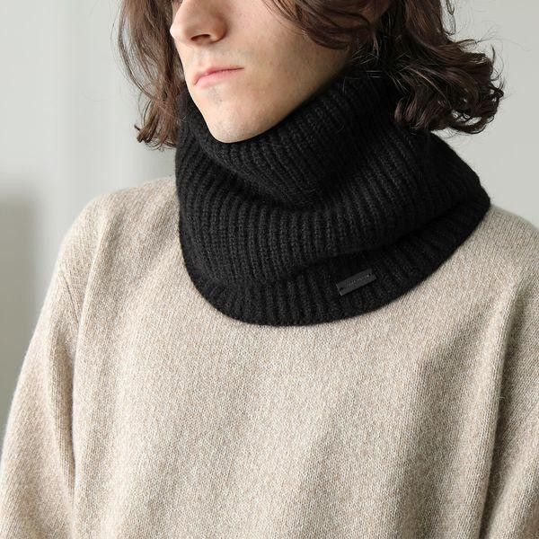 Saint Laurent Paris oc11z1225 Size: OS / knit folded Collar in Alpaca and Wool Size ONE SIZE - 3 Thumbnail