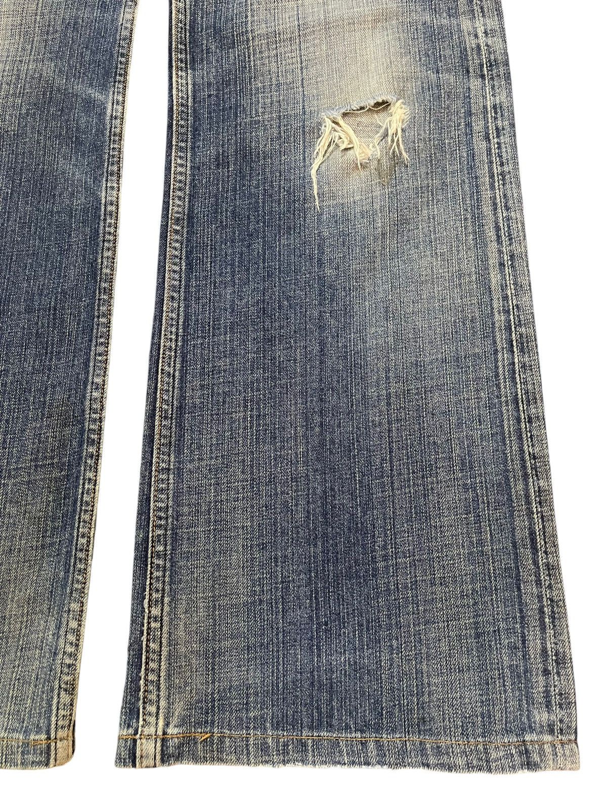 14th Addiction Vintage Y2K Japan Brand Faded Wash Distress Wide Leg Baggy Size US 34 / EU 50 - 8 Thumbnail