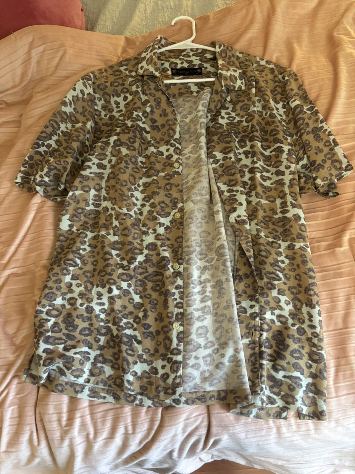 Allsaints Leopard print button up shirt Size US L / EU 52-54 / 3 - 1 Thumbnail