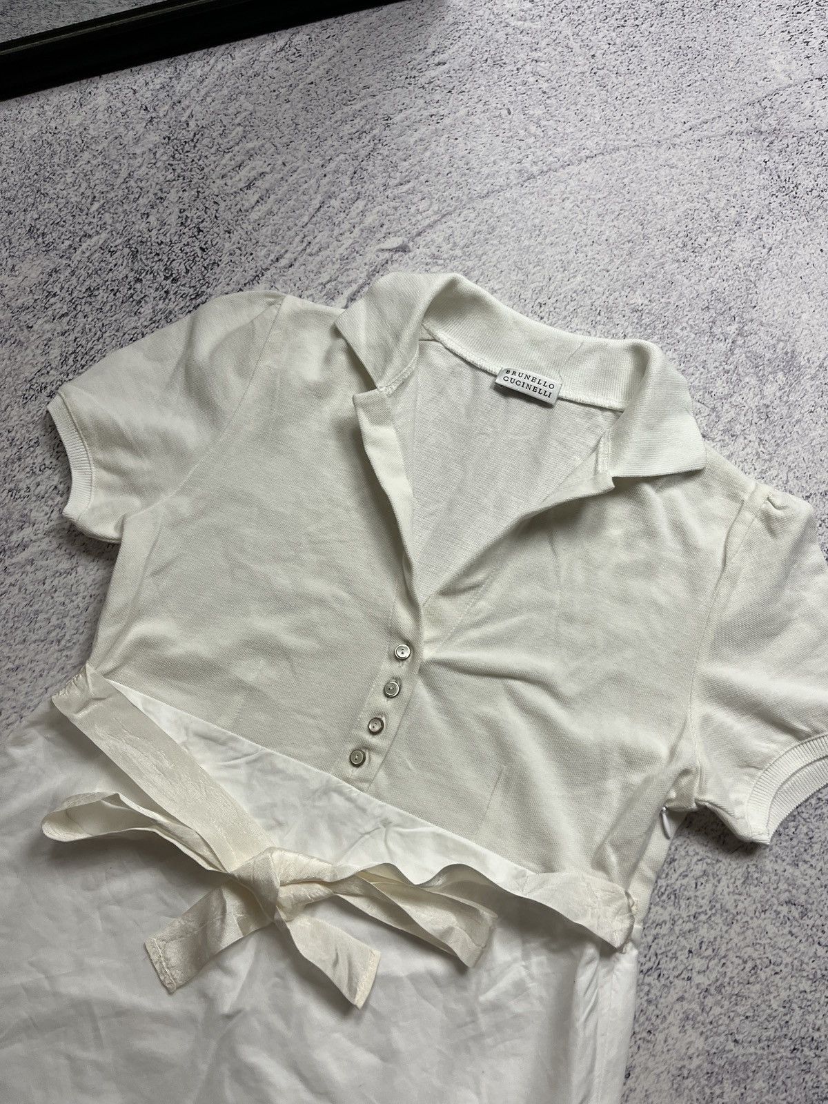 Brunello Cucinelli Brunello Cucinelli Women’s Sundress Shirt V Neck Blouse Size XS / US 0-2 / IT 36-38 - 9 Thumbnail