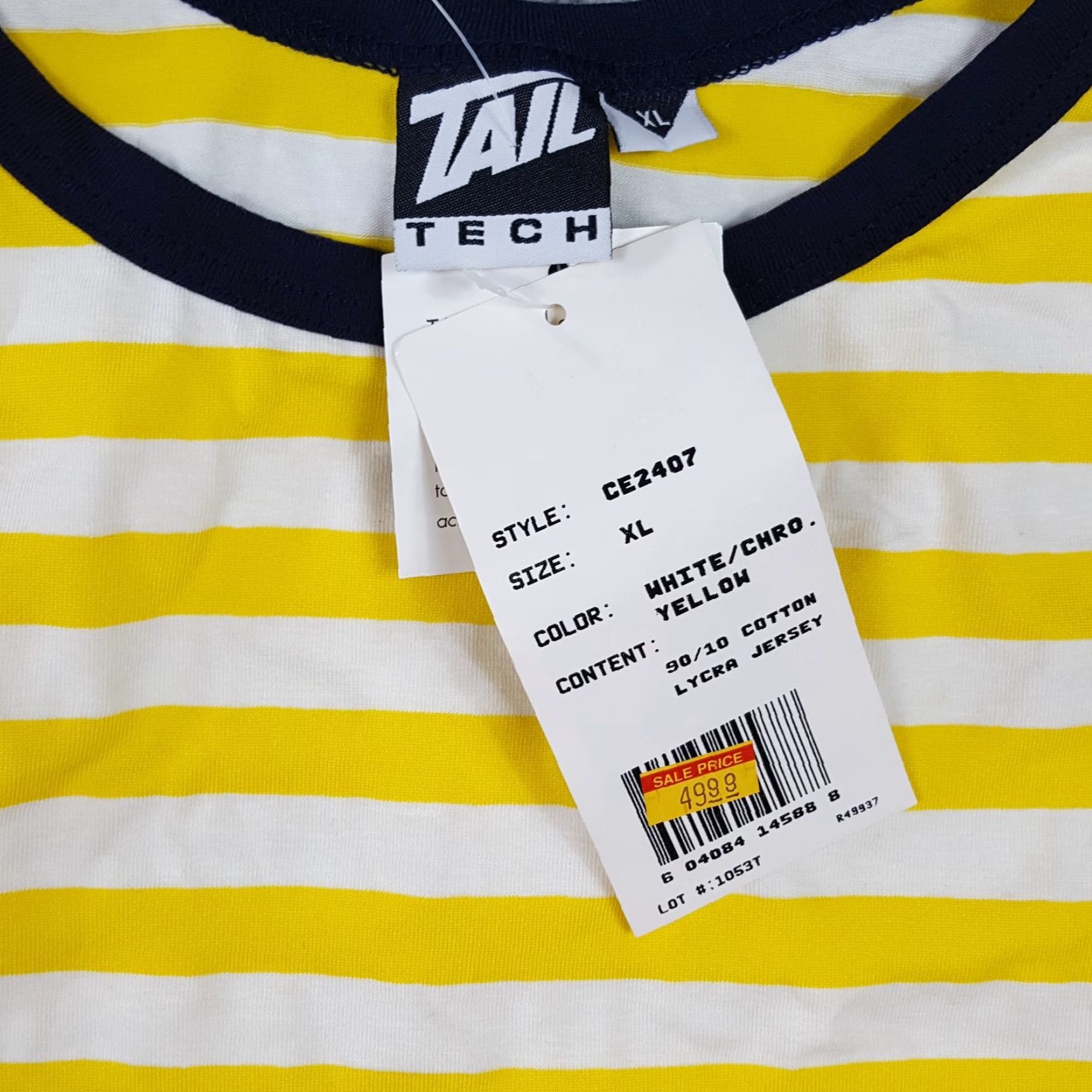 Vintage Vintage Tail Golf Yellow Striped Cropped Women's XL Sleeveless T Shirt Tank Top Size XL / US 12-14 / IT 48-50 - 3 Thumbnail