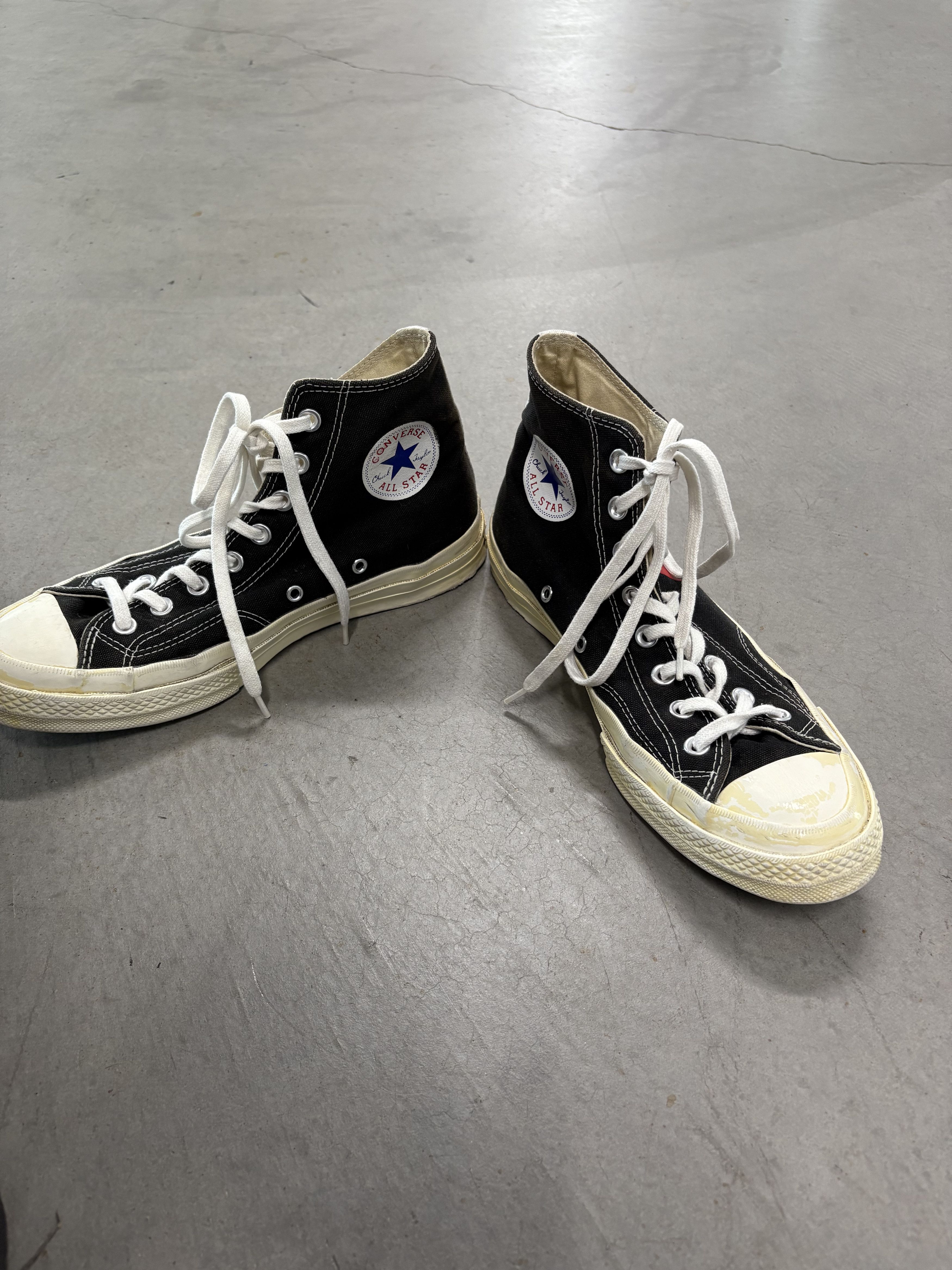Comme des Garcons Black high‑top Converse x Comme des Garçons PLAY sneakers Size US 8 / EU 41 - 6 Thumbnail