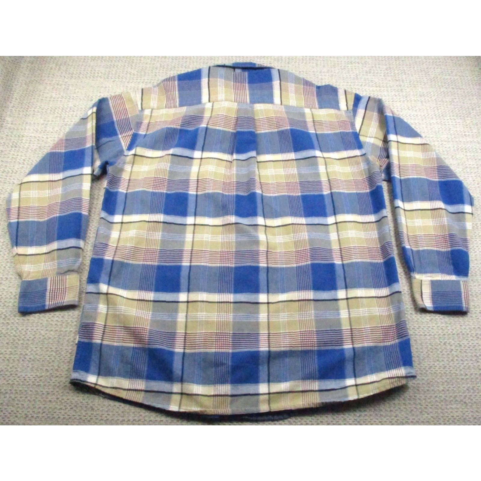 Wrangler Wrangler Twenty 20 X Shirt Mens XL Blue White Plaid Button Down Western Cowboy Shirt Size US XL / EU 56 / 4 - 6 Thumbnail
