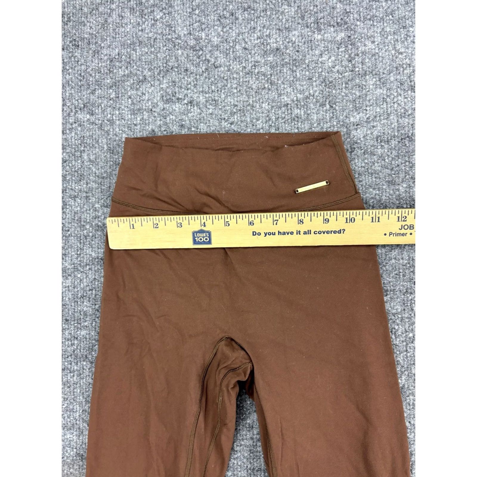 Vintage Whitney Simmons Leggings Womens Small Brown High Rise Ankle Yoga Workout Pants Size 27" / US 4 / IT 40 - 4 Thumbnail