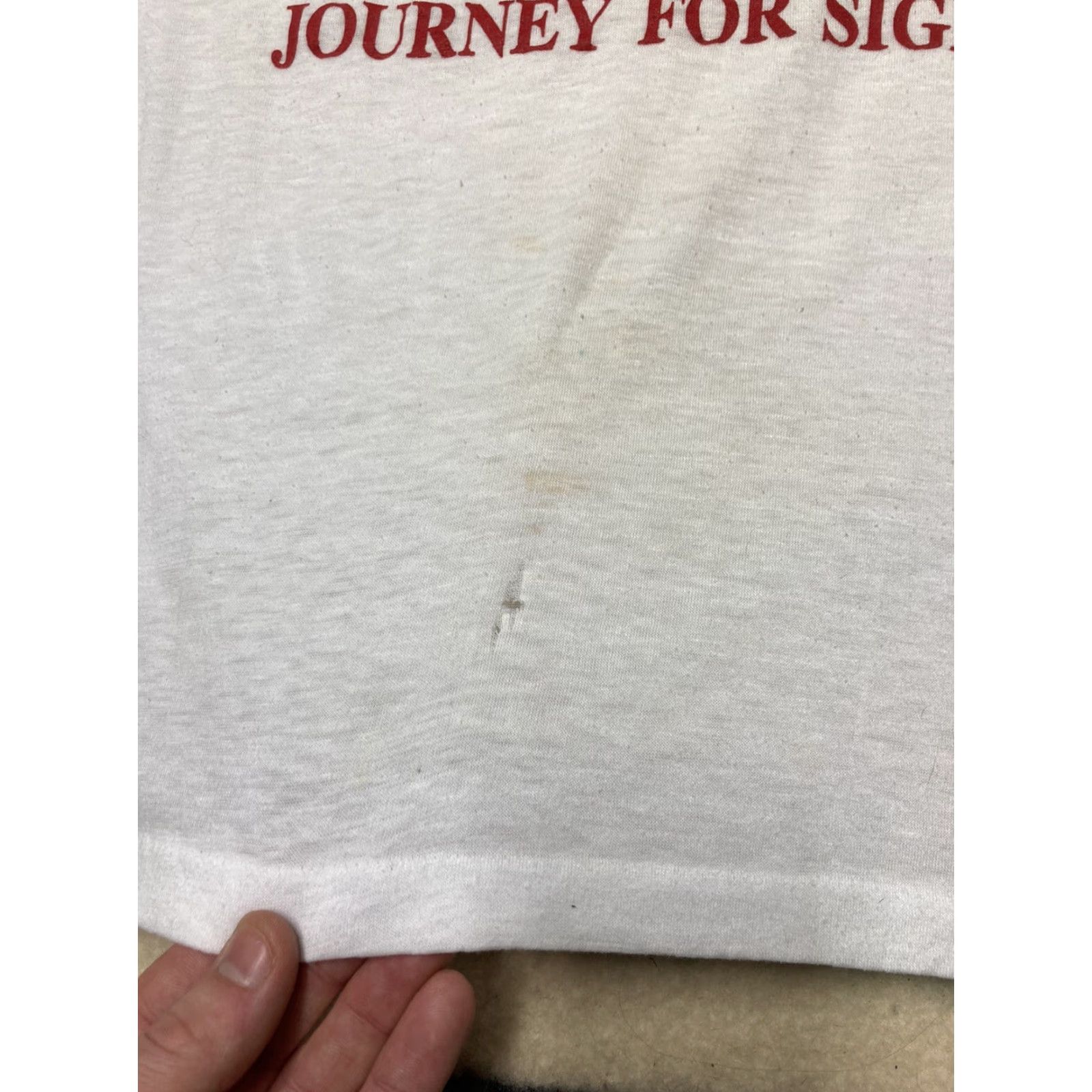Vintage VINTAGE 80s Lions International Journey for Sight Marathon t shirt Large Size US L / EU 52-54 / 3 - 3 Thumbnail