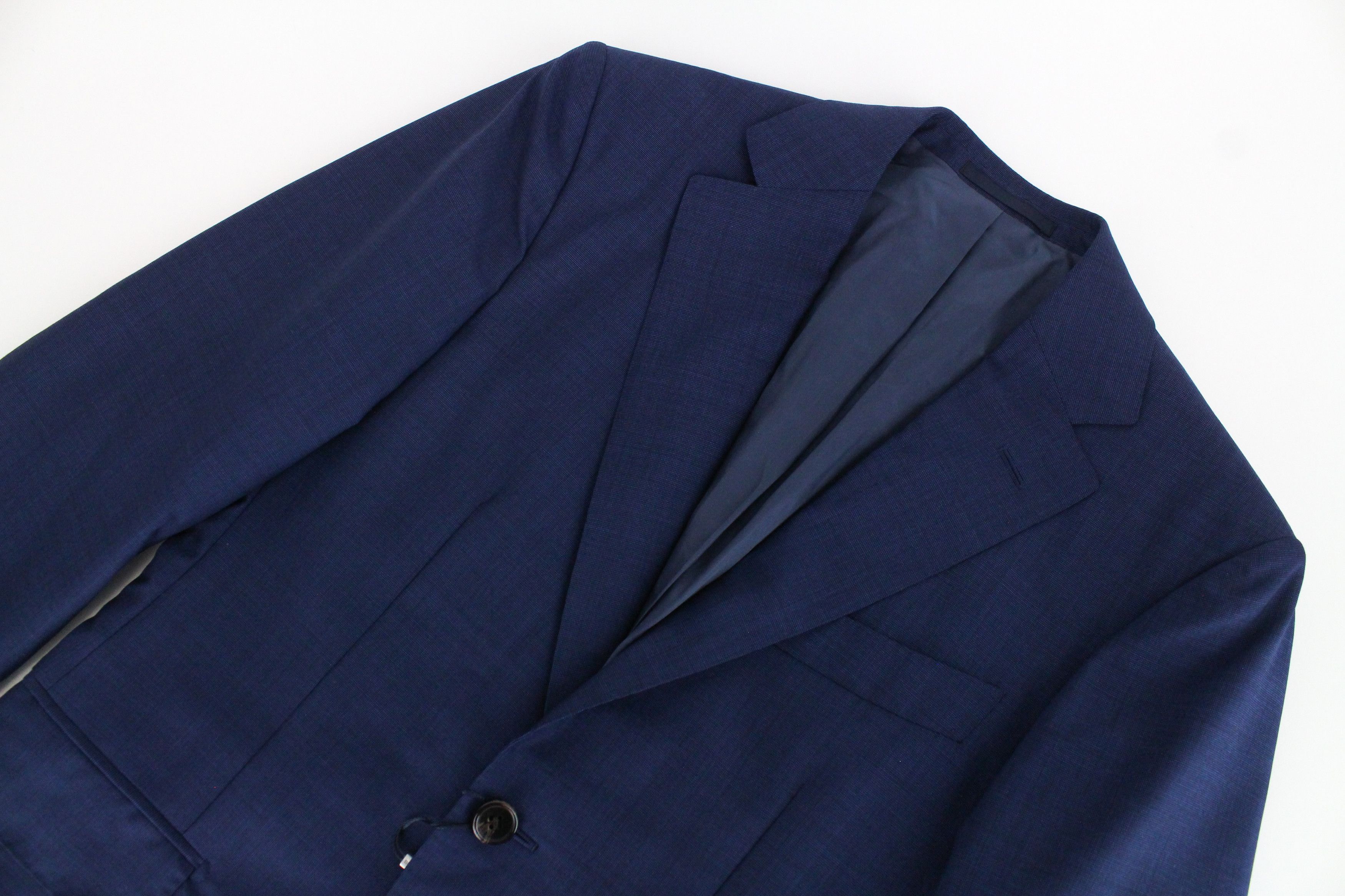 Suitsupply NAPOLI UK32R Blue Melange Wool Blazer 67510 Size 34S - 4 Thumbnail