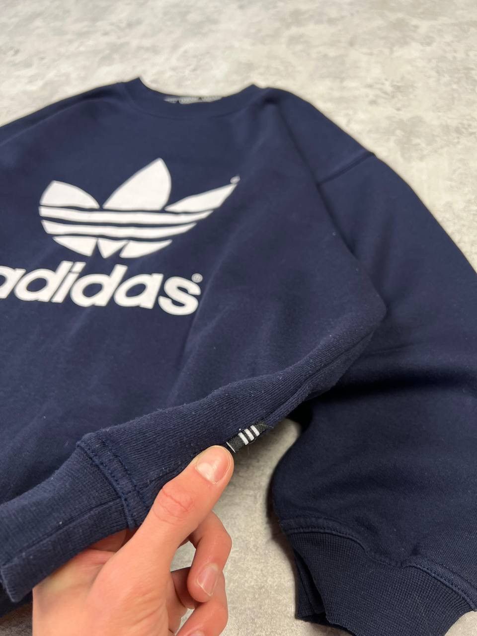 Adidas Vintage Adidas Sweatshirt Big Logo Size US L / EU 52-54 / 3 - 4 Thumbnail