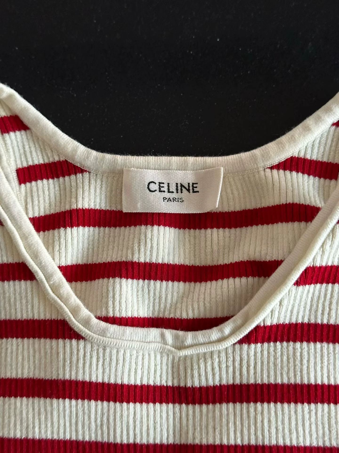Celine Celine striped knit vest xs 98 new Size XS / US 0-2 / IT 36-38 - 3 Thumbnail