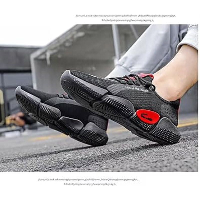 Other Time to the Music Men's Size 10 Red Black Athletic Sneakers Size US 10 / EU 43 - 5 Thumbnail