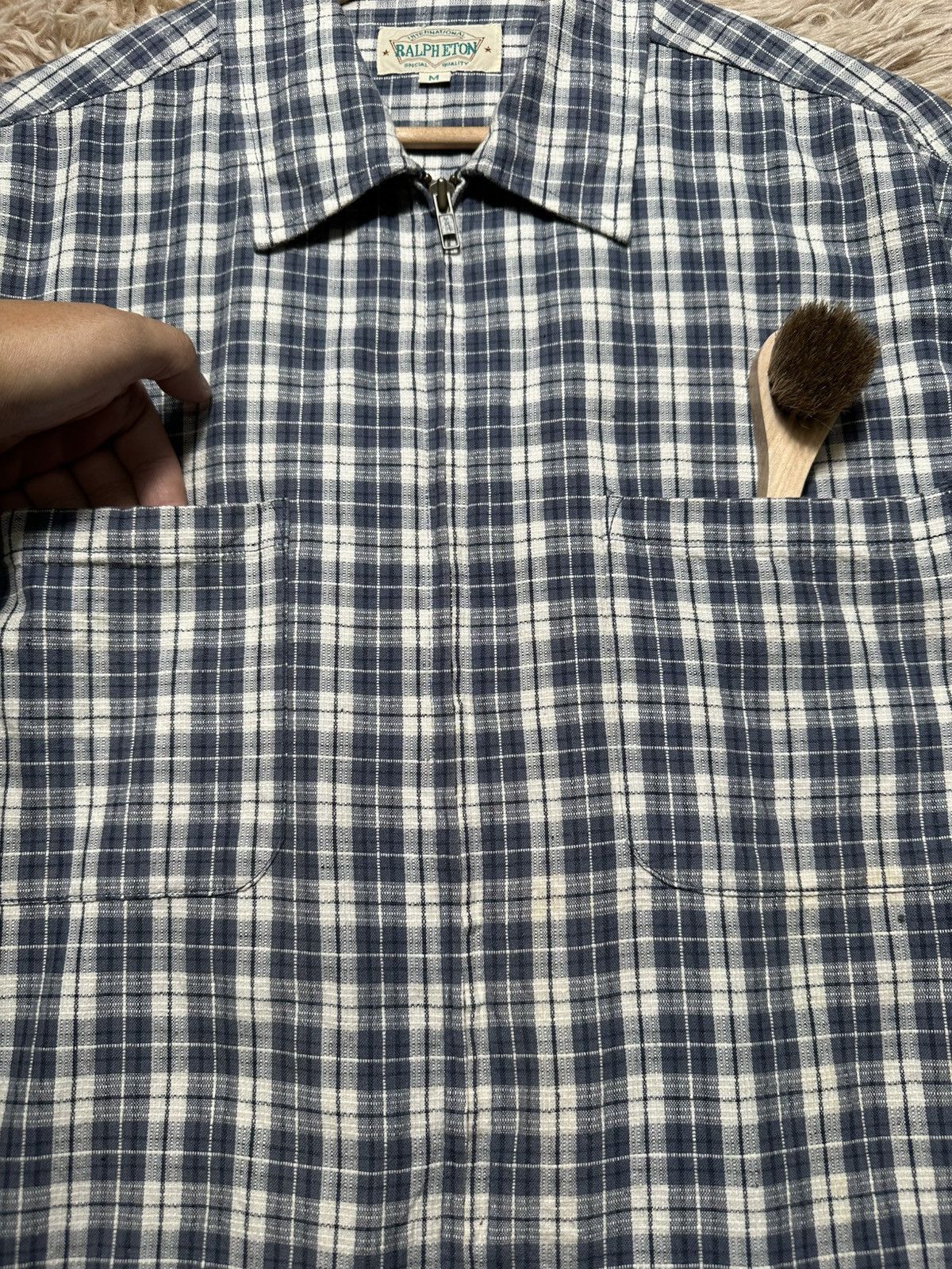 Japanese Brand Ralph Eton Collar shirt Size US XL / EU 56 / 4 - 6 Thumbnail