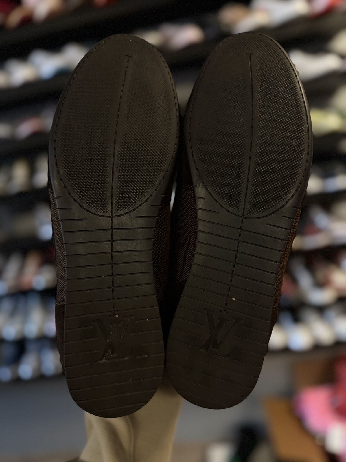 Louis Vuitton Brown Vintage Strap Sneakers 9.5LV/10.5US