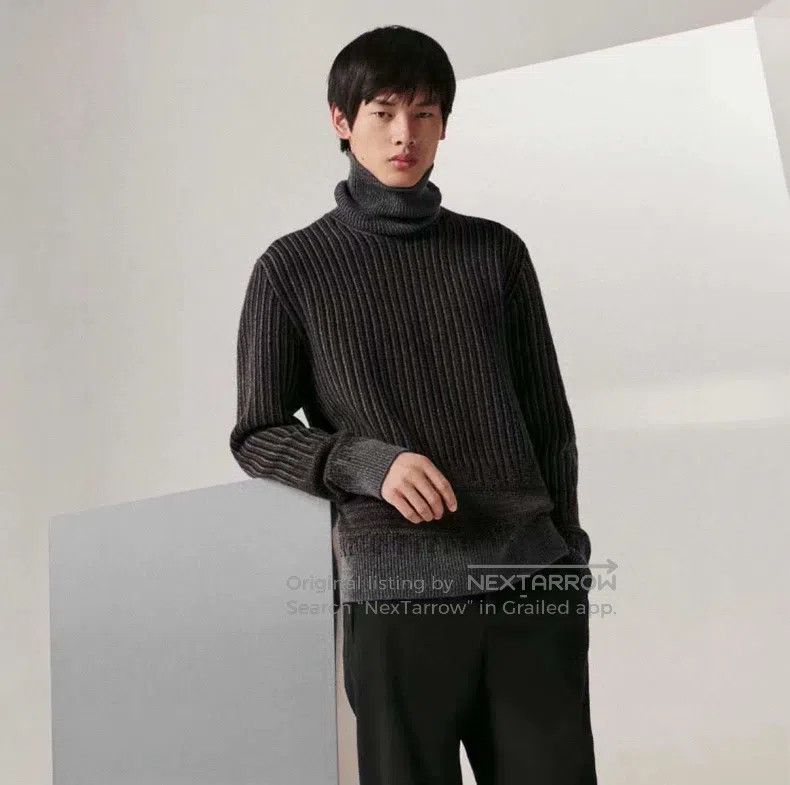 Hermes Hermes High Neck Thick Cashmere Sweater Size US L / EU 52-54 / 3 - 2 Thumbnail