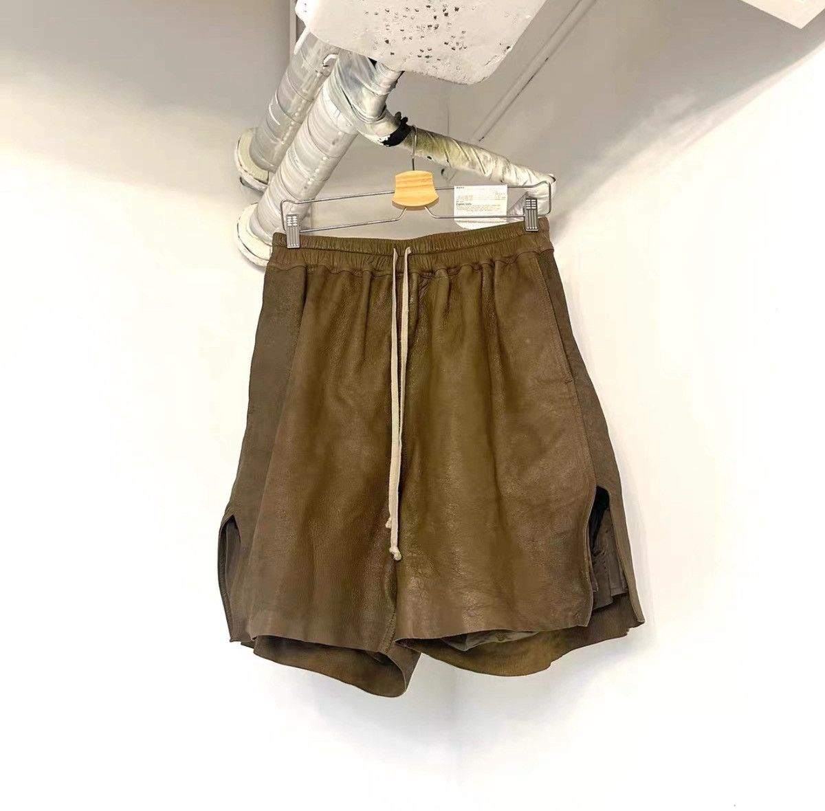 Rick Owens rick owens boxer leather shorts fw24 Size US 32 / EU 48 - 1 Thumbnail