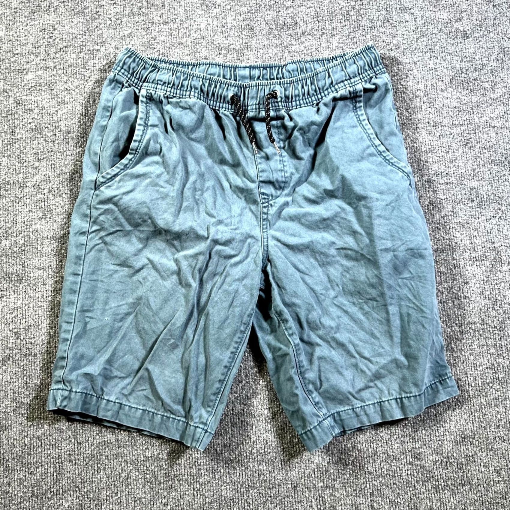 Faded Glory Faded Glory Mens Shorts Chino Shorts Mens S Teal Drawstring Slash Pockets Casual Size US 29 - 2 Thumbnail