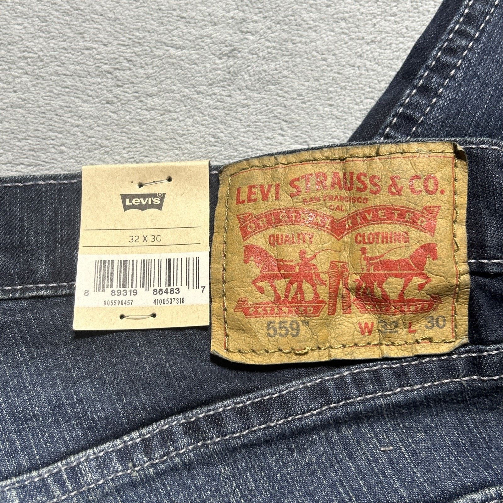 Levi's Levis 559 Relaxed Baggy Jeans Men 32x30 Wide Hamilton Loose Size US 32 / EU 48 - 4 Thumbnail