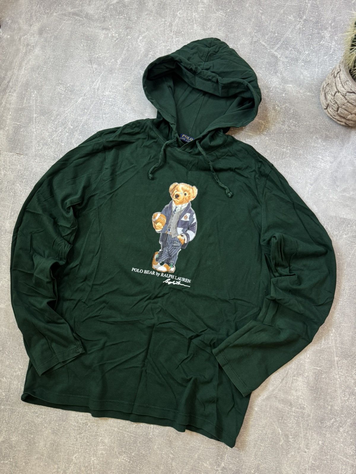 Polo Ralph Lauren Polo Ralph Lauren Polo Bear Charcoal Long Sleeve Size US M / EU 48-50 / 2 - 1 Thumbnail