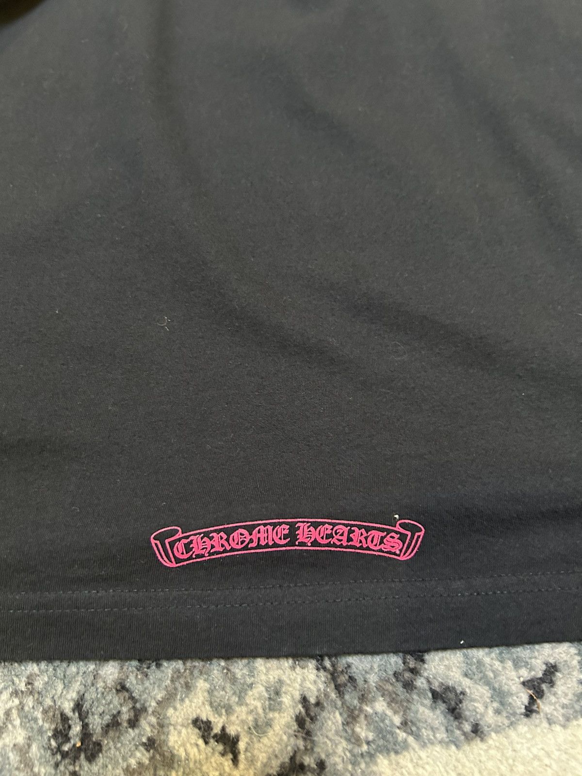 Chrome Hearts Chrome Hearts Pink Neck Logo Long Sleeve T-Shirt Size US XL / EU 56 / 4 - 6 Thumbnail
