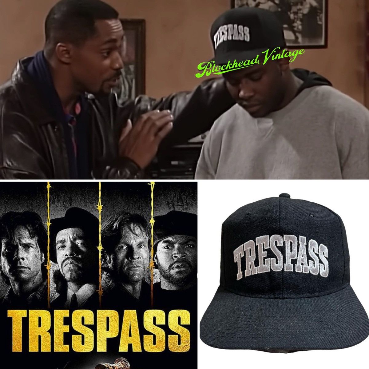 Vintage Trespass Looters Movie Promo Cap Boy Snapback Hat Vintage Size ONE SIZE - 1 Thumbnail
