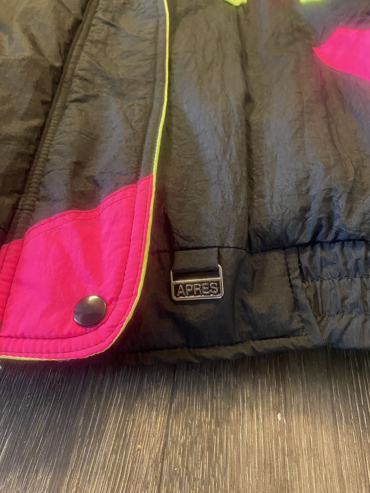Designer Vintage 1980’s Apres Neon Windbreaker Jacket Size L / US 10 / IT 46 - 4 Thumbnail