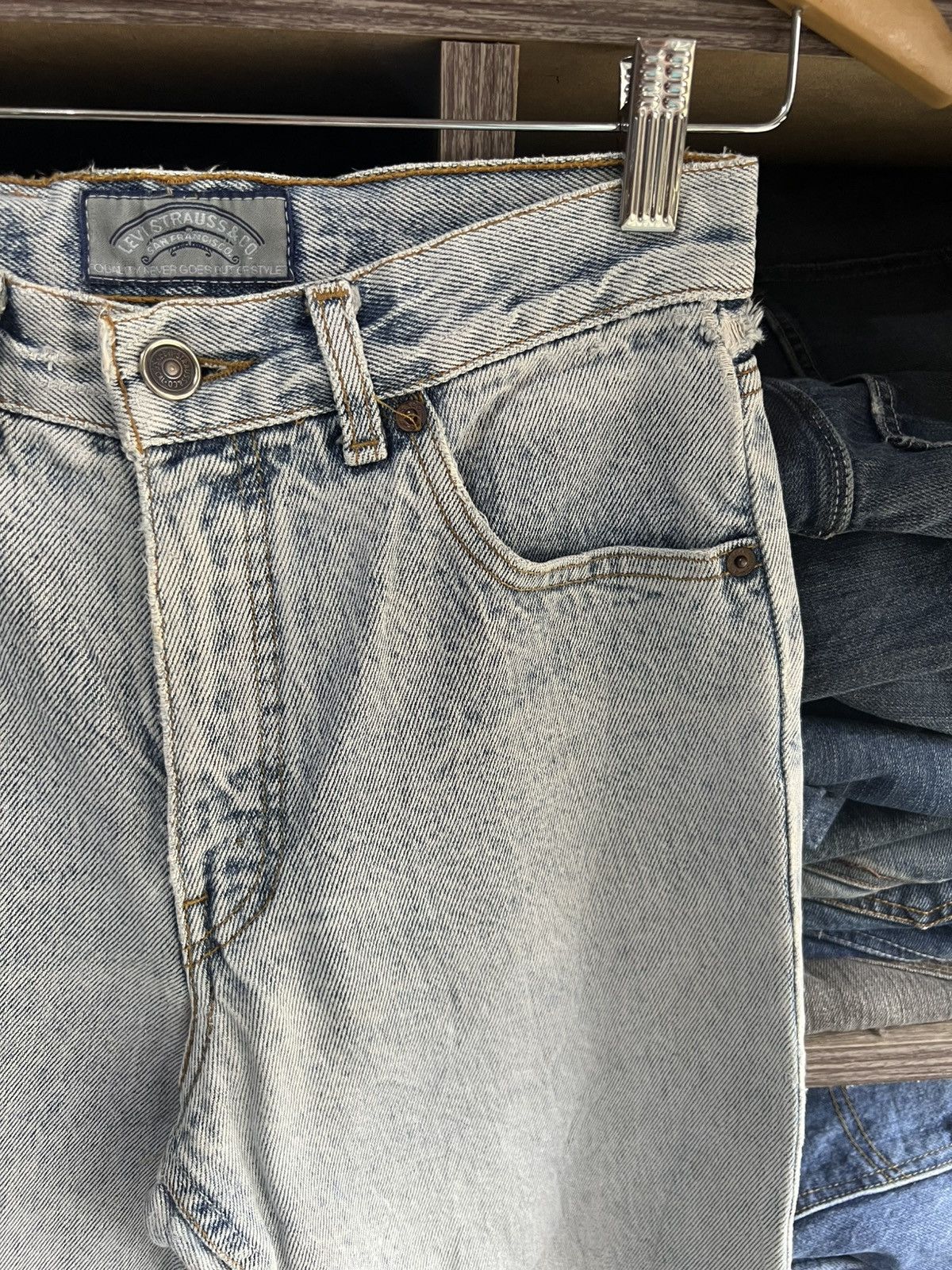 Levi's 🔥Vintage Levis Distressed Denim Size US 26 / EU 42 - 8 Thumbnail