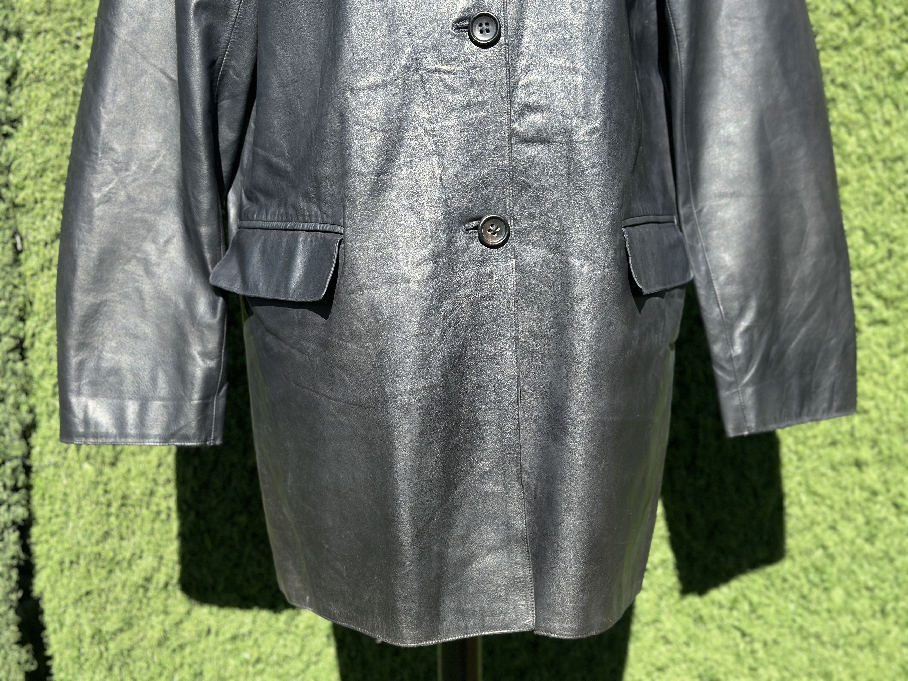 Jil Sander 1994 Lambskin Leather Coat Size 40 EU SS94