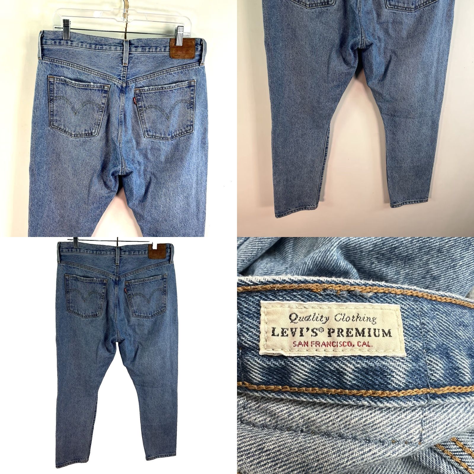 Levi's VINTAGE Levi's 501 Denim Jeans Mens Size 32 Blue Distressed Retro 90s Silver Button Fly Size US 32 / EU 48 - 8 Thumbnail