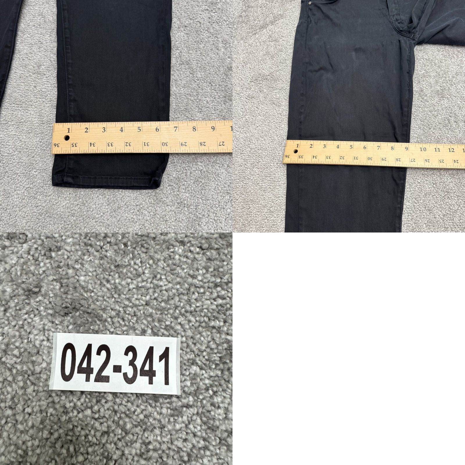 Paige Paige Roxie Capri Jeans Womens 32 Black Mid Rise Stretch Casual 34x26 Size 24" / US 00 / IT 34 - 11 Thumbnail