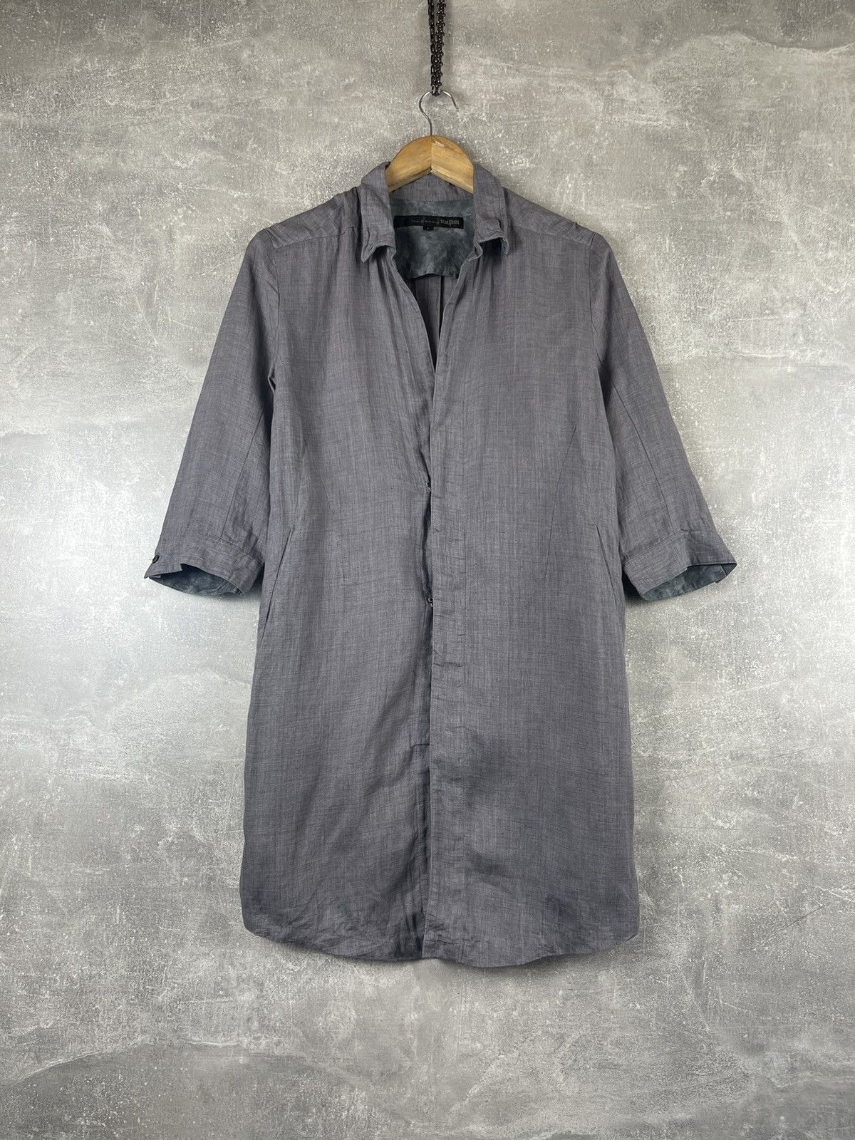 Schlussel Schlüssel Japan Long Shirt Jacket 00s Avant-Garde Minimalist Size US M / EU 48-50 / 2 - 1 Thumbnail