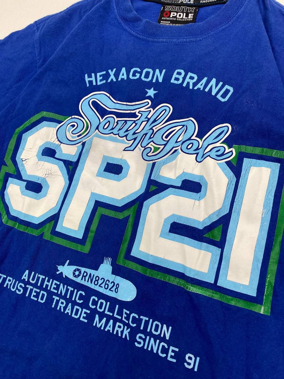 Southpole South Pole Blue Graphic T-Shirt SP21 Urban Streetwear Men S Size US S / EU 44-46 / 1 - 2 Thumbnail