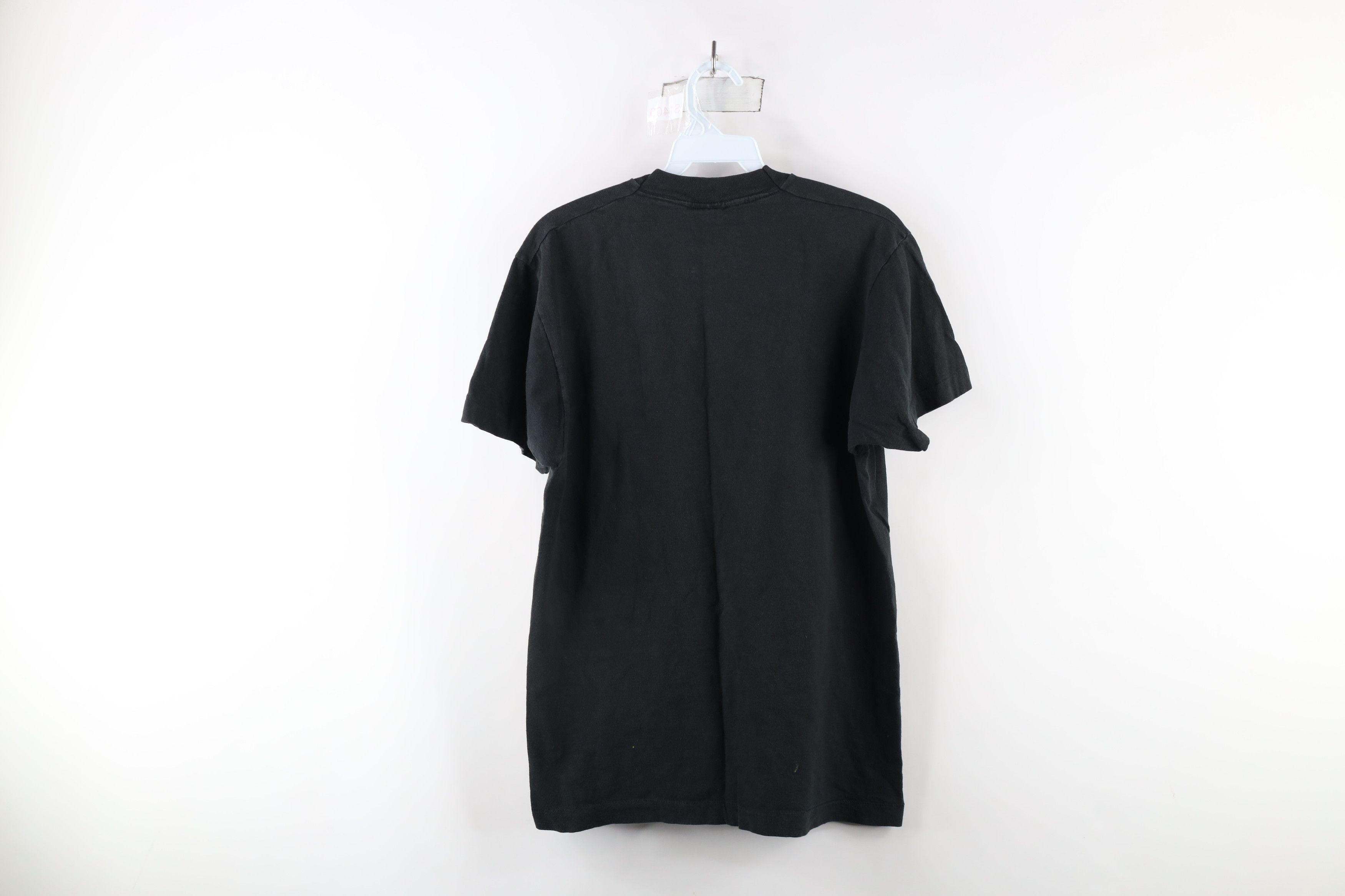 Vintage Vintage 90s Streetwear Blank Pocket T-Shirt Black Cotton USA Size US M / EU 48-50 / 2 - 8 Thumbnail