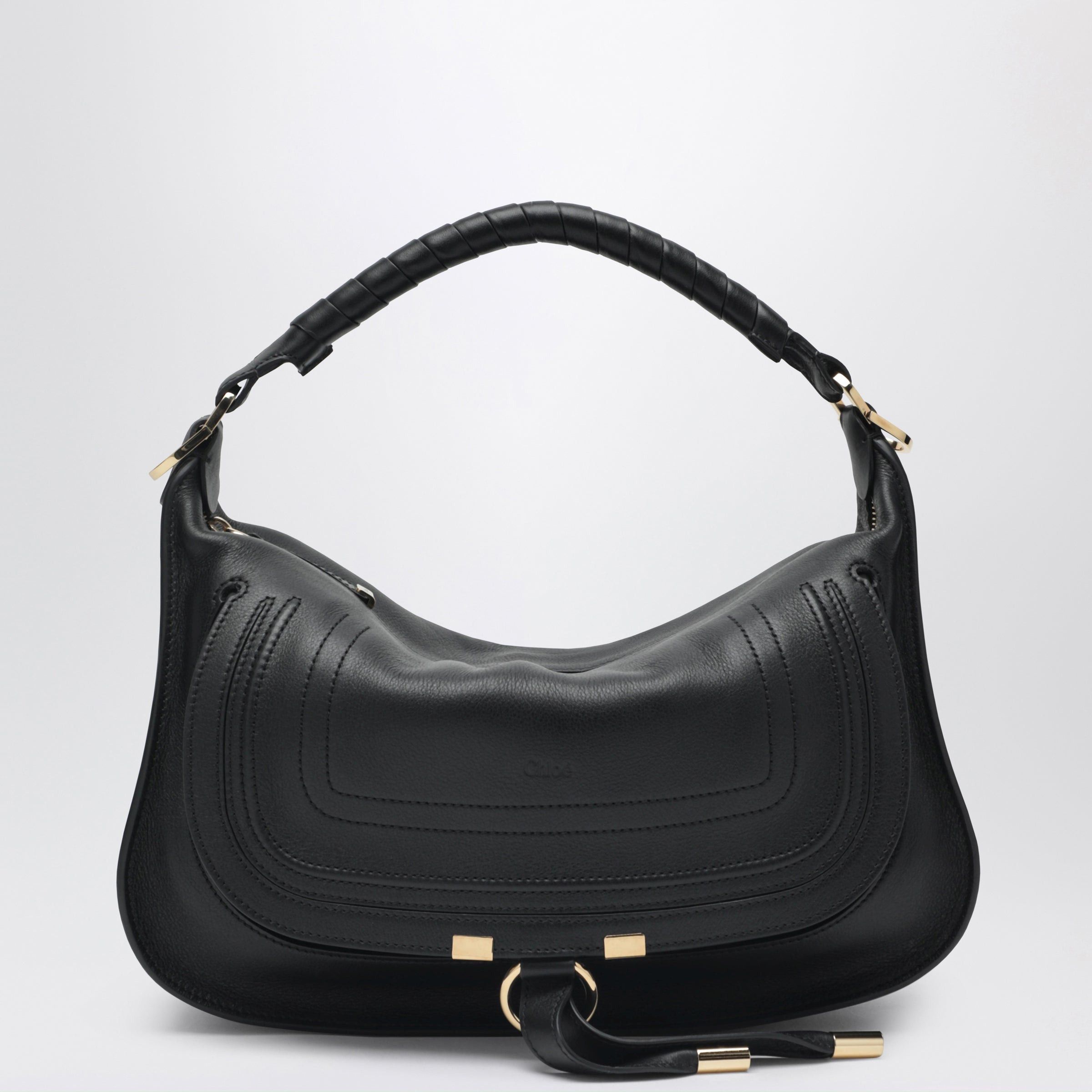 Chloe Chloe Small Marcie Leather Bag In Black Size ONE SIZE - 1 Thumbnail