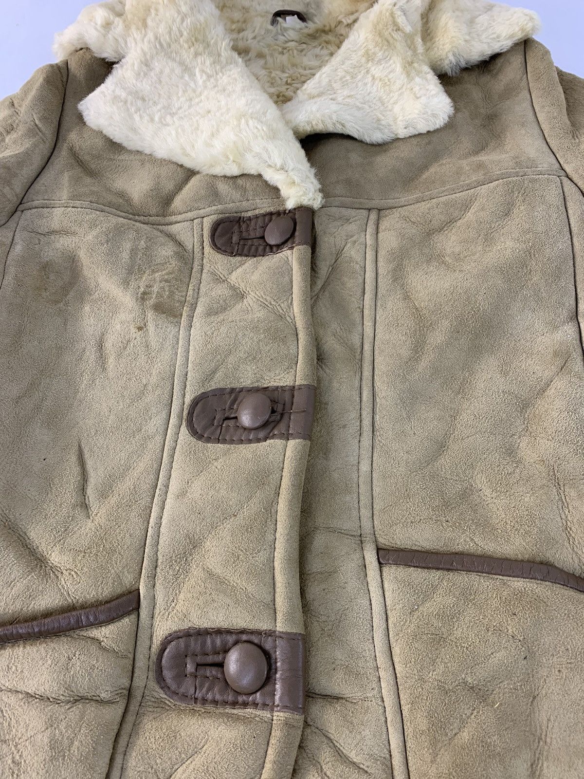 Genuine Leather Hype 90s Japanese Brand J Homestead Sheepskin Sherpa Inner Size S / US 4 / IT 40 - 4 Thumbnail