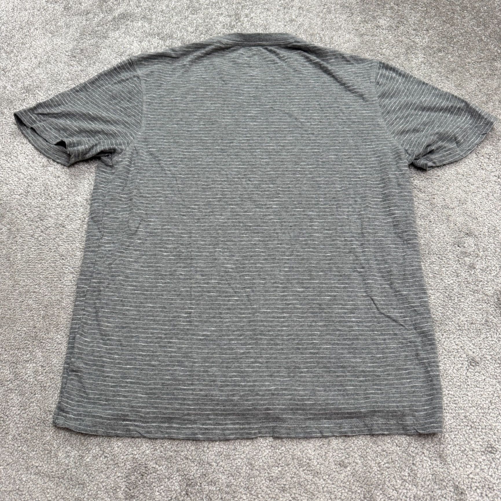 Vintage VINTAGE Copper & Oak Men's T-Shirt Short Sleeve Crew Neck Cotton Striped Casual Tee Fall Spring Summer Winter Medium Gray Clothes Size US M / EU 48-50 / 2 - 2 Thumbnail