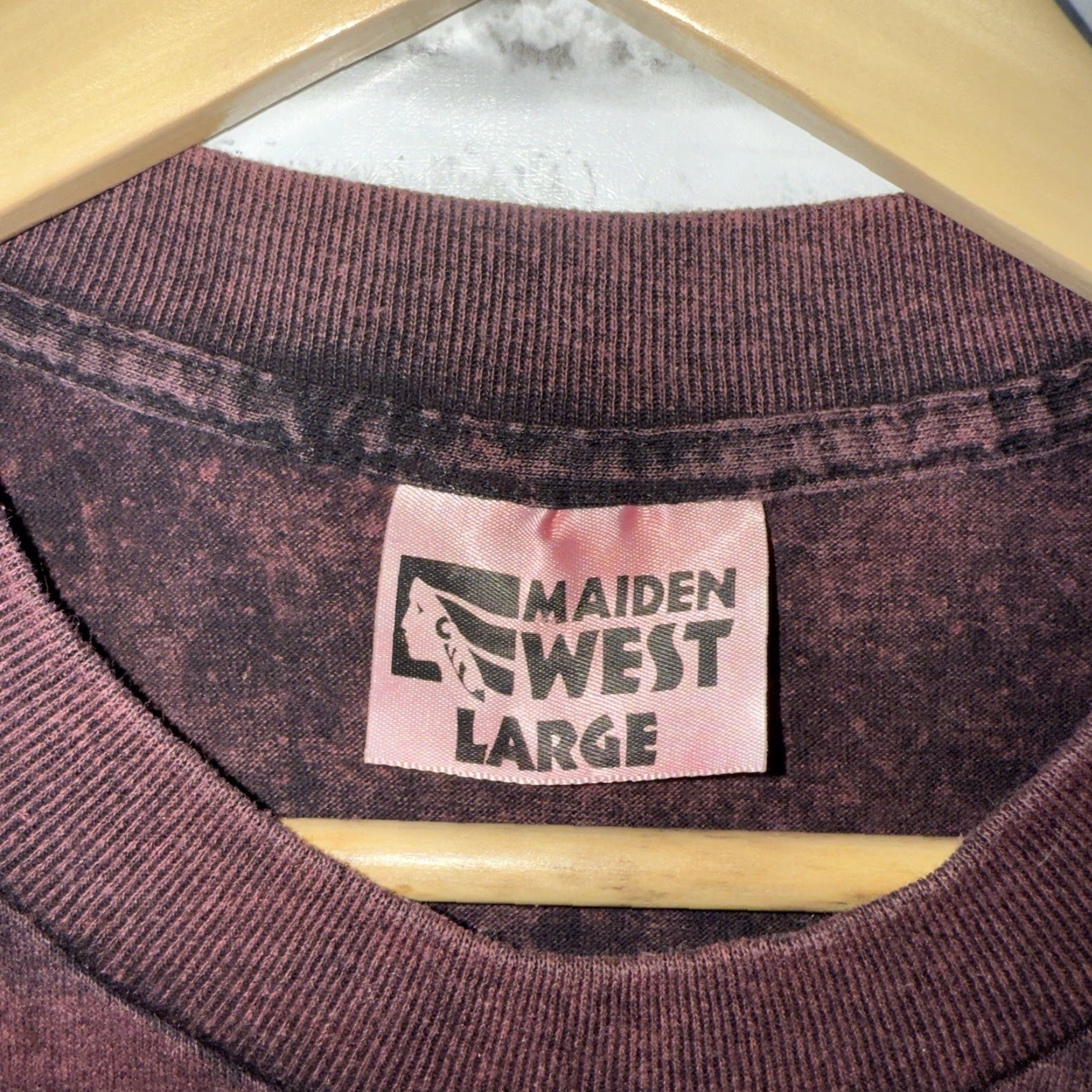 Vintage VINTAGE Maiden West T-Shirt Arizona Graphic Mens Size L Red Single Stitch Size US L / EU 52-54 / 3 - 4 Thumbnail